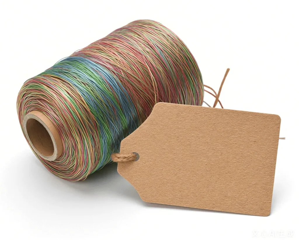 recycled polyester thread and organic cotton labels