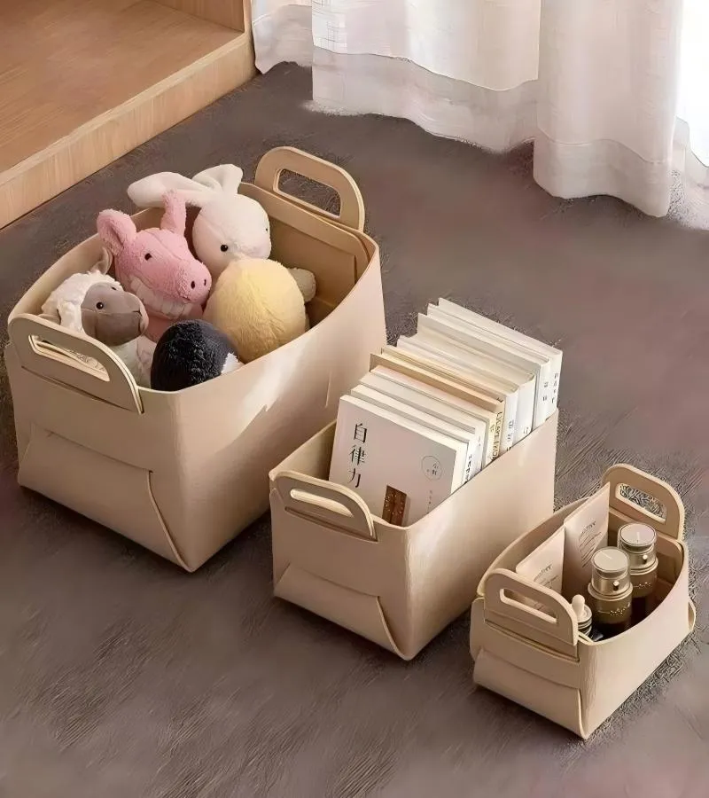 Premium Felt Storage Basket Display